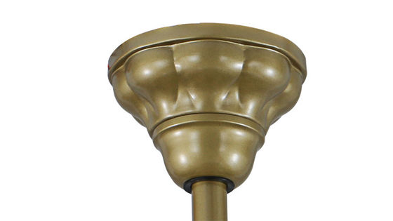 アクリルのランプのかさ150lm/Wの金の引き込み式の天井に付いている扇風機ライト暖かい白
