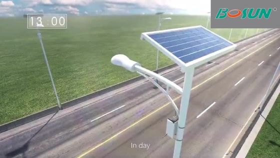 1本の14000lm 30W 80W LEDの太陽動力を与えられた街灯18Vの棒のすべて取付けるため