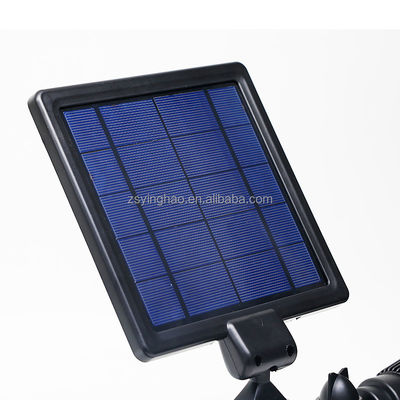 12LEDs 20-600Lumenの太陽モーションセンサーのスポットライトの二重頭部の太陽スポットライト