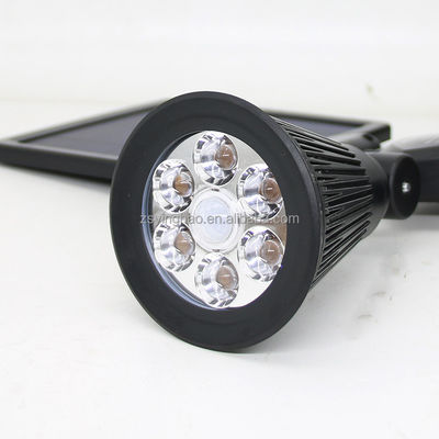 12LEDs 20-600Lumenの太陽モーションセンサーのスポットライトの二重頭部の太陽スポットライト
