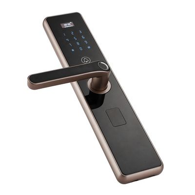 セリウムによって隠される主穴508dpiの生物測定の指紋のドア ロックのスマートなドア ハンドル ロック