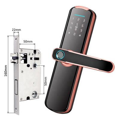 35mm-50mmの反盗難理性的な電子ロックのTuyaの指紋ロック