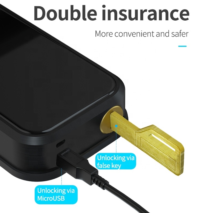 電子ドア ロックのスマートなtuyaのスマートなdeadboltロック セットのwifiパスワード ドア ロック2